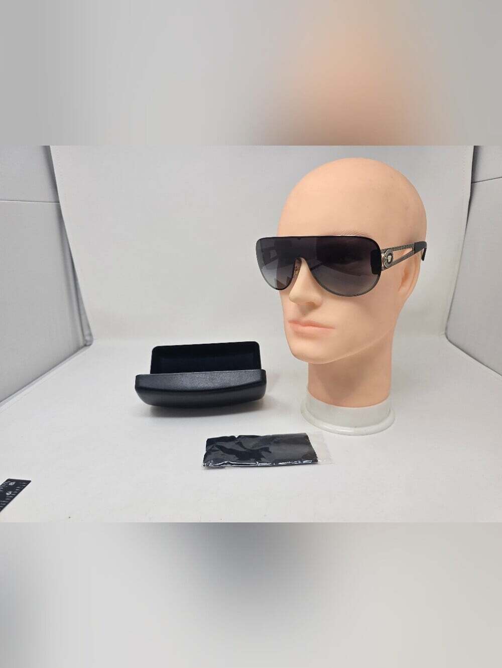 NEW Versace Women's Shield Sunglasses Medusa Head VE 2166 1252/8G 140 3N Italy